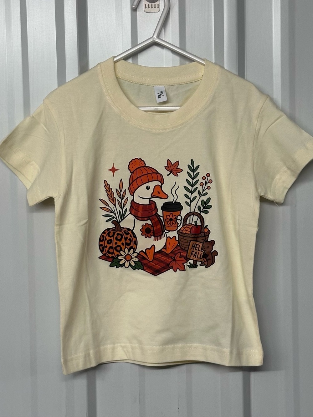 Girls Goose Graphic Print Short Sleeve T-Shirt Cute Cottagecore Nature Tee